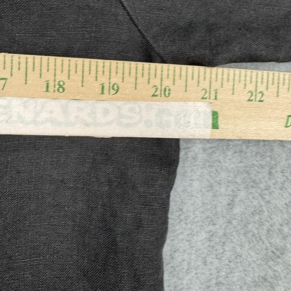 Mishi Studio Jacket Womens Small Black Brown 100% Linen Button Up USA Lagenlook - Picture 7 of 8